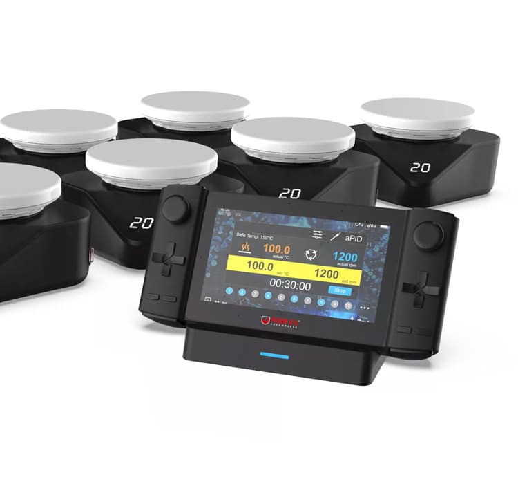 5" Multi Magnetic Hotplate Stirrers With Hub Control